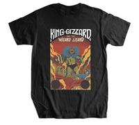 King Gizzard and The Lizard Wizard en's T-Shirt Men Cotton Fashion Tshirt Black M