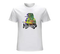 King Gizzard and The Lizard Wizard Men's T-Shirt Unisex White Cotton Print Tee Shirts 3XL