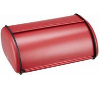 KING HOFF Boîte à pain spacieuse en métal pour pain et biscuits - Longue conservation et fraîcheur - 44 x 27 x 18,5 cm - Rouge
