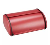 KING HOFF Boîte à pain spacieuse en métal pour pain et biscuits - Longue conservation et fraîcheur - 44 x 27 x 18,5 cm - Rouge