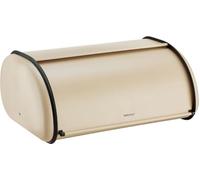 KING HOFF Boîte à pain spacieuse en métal pour pain et biscuits - Longue conservation et fraîcheur - 44 x 27 x 18,5 cm - Beige