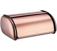 KING HOFF Boîtes à pain, boîte de rangement spacieuse, en métal, pour pain et biscuits, longue conservation et frais, 44 x 27 x 18,5 cm (or rose)