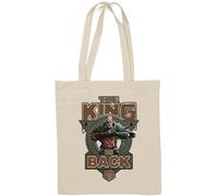 King is Back Art Sac fourre-tout en coton naturel Blanc