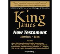King James New Testament - "Diligently Compared and Revised": Super Giant 16pt Clarity Print • KJV Historic Edition (Vol. 1)