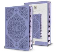 King James Vers KJV Holy Bible, Large Print Medium Format, Lavender Faux (Poche)