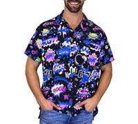 King Kameha Funky Chemise Hawaienne, BoomBang, monopurple, 3XL