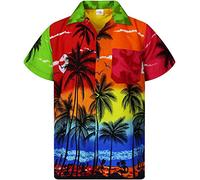 King Kameha Funky Chemise-Hawaienne, Manche-Courte, Beach, Couleurs-Mélangées-Aléatoires, M
