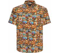 King Kerosin 70s Vibes Chemise à manches courtes, taille M pour homme