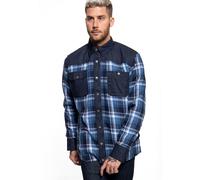 King Kerosin Adventure Gear - Till Blanko, chemise/veste M Bleu/Blanc Bleu/Blanc