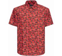 King Kerosin Biker Soul Chemise à manches courtes, rouge, taille M pour homme