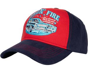 King Kerosin Burnin' Fire Casquette, rouge-bleu pour homme