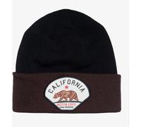 King Kerosin California Motor State Bonnet tricoté noir Einheitsgröße