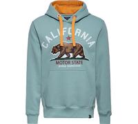 King Kerosin California Motor State, sweat à capuche M Bleu Clair/Orange Bleu Clair/Orange