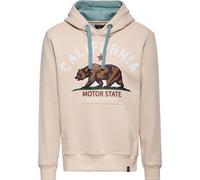 King Kerosin California Motor State, sweat à capuche XXL Beige/Bleu Clair Beige/Bleu Clair