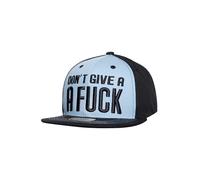 King Kerosin Casquette snapback pour homme visière plate broderie 3D Casquette de baseball pour homme Casquette de baseball avec visière droite Rétro Casquette noire et bleue Don't Give