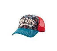 King Kerosin Casquette Trucker Ride Hard – Visière courbée Snapback – Homme Noir Taille Unique