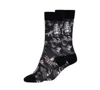 King Kerosin Chaussettes rétro vintage pour homme - Tatouage Sailor Oldschool Rockabilly Sailor, bleu marine, 39-42