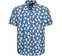 King Kerosin Chemise de costume à manches courtes Aop Vintage KKU45054 M
