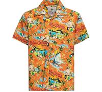 King Kerosin Chemise Tropical Hawaiian Style Aop "Lake Garda" KKU45058 4XL