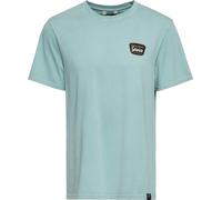 King Kerosin Classic T-Shirt Acidwashed Print KKI21018 Gris-bleu M