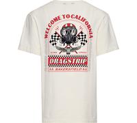 King Kerosin Dragstrip, t-shirt XL Blanc/Rouge/Noir Blanc/Rouge/Noir