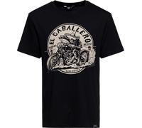 King Kerosin El Caballero, t-shirt 5XL Noir/Beige Noir/Beige