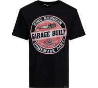 King Kerosin Garage Built, t-shirt 3XL Noir/Rouge/Gris Noir/Rouge/Gris