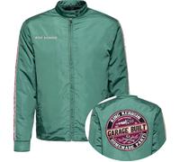 King Kerosin Garage Built, veste en textile XXL Vert/Rouge/Beige Vert/Rouge/Beige