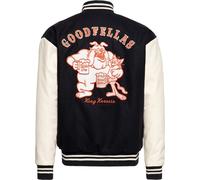 King Kerosin Goodfellas Beer BaseBalle Veste en cuir noir S