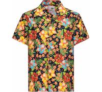 King Kerosin Hula Girl Chemise à manches courtes, noir-multicolore, taille 3XL pour homme