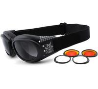 King Kerosin KK175 Lunettes de soleil, noir pour homme