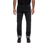 King Kerosin Kustombuilt Black Pantalon textile moto, noir, taille 40 pour homme