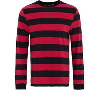 King Kerosin Longsleeve en bandejersey KK210052 Red L