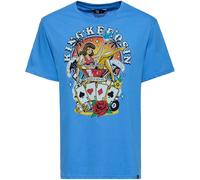 King Kerosin Man's Ruin T-shirt, bleu, taille 4XL pour homme