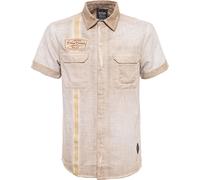 King Kerosin Motor Service, chemise à manches courtes S Marron Clair Marron Clair
