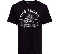 King Kerosin Motorcycle Part & Vintage Clothes, t-shirt XL Noir/Blanc Noir/Blanc