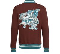 King Kerosin Play Hard College Sweat Jacket Brown 5XL