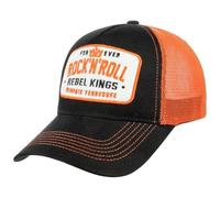 King Kerosin Rebel Kings Trucker Hat Unisexe Casquette Noir 100% Coton