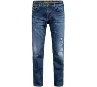 King Kerosin Robin Destroyed Bleached Jeans, bleu, taille 30 pour homme