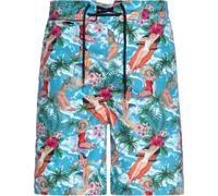 King Kerosin Short de bain Tropical Hawaiian M