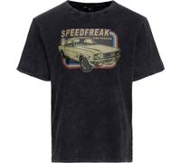 King Kerosin T-shirt lavé à l'huile "Speed Freak" KKU41062 L