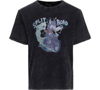 King Kerosin T-shirt lavé à l'huile "Split Road" KKU41064 4XL