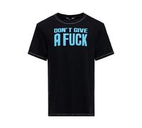 King Kerosin T-shirt pour homme - Coupe droite - Don't Give A Fuck - Vintage - Rétro - Biker - Manches courtes - Col rond - Don't Give A Fuck, Noir , 3XL