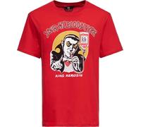 King Kerosin T-shirt pour homme | Rockabilly | Vampire | 50S | Coupe droite | Imprimé sur le devant | Rétro | Vintage | Pur coton | Rock'n'roll | Halloween | Comic Art You're My Blood Type, rouge, M/L