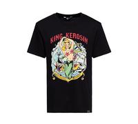 King Kerosin T-shirt pour homme | Vintage | Tatouage | Oidschool | Sailor | Sirène | Clipper | 50S | Rockabilly Homeward Bound, Noir , M