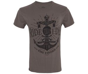 King Kerosin T-shirt Ride Till I Die Watercolour Olive S