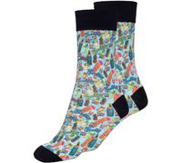 King Kerosin Tiki Cocktail Chaussettes, noir-bleu, taille 43 46 pour homme