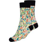 King Kerosin Tiki Cocktail Chaussettes, noir-vert, taille 43 46 pour homme