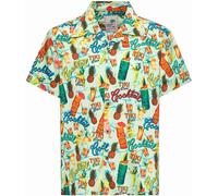 King Kerosin Tiki Cocktails Chemise à manches courtes, multicolore, taille 4XL pour homme