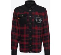 King Kerosin Tough as Steel Workwear Chemise, noir-rouge, taille M pour homme